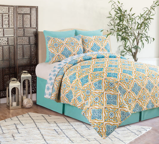 C&F Home Terrace Medallion Twin Quilt Set