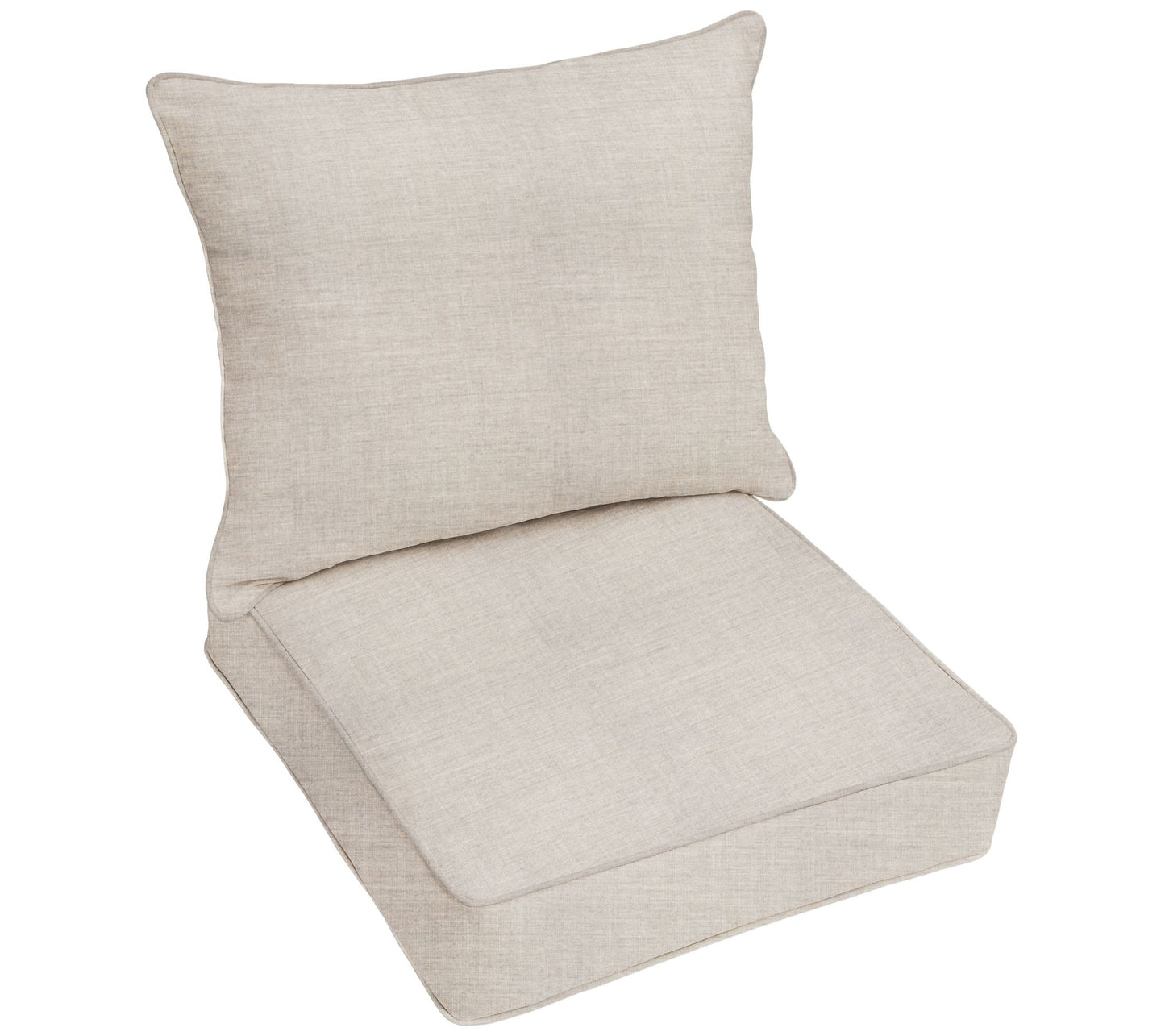 25 in x 25 in x 5 in Deep Seating Pillow & Cushion Set Corded