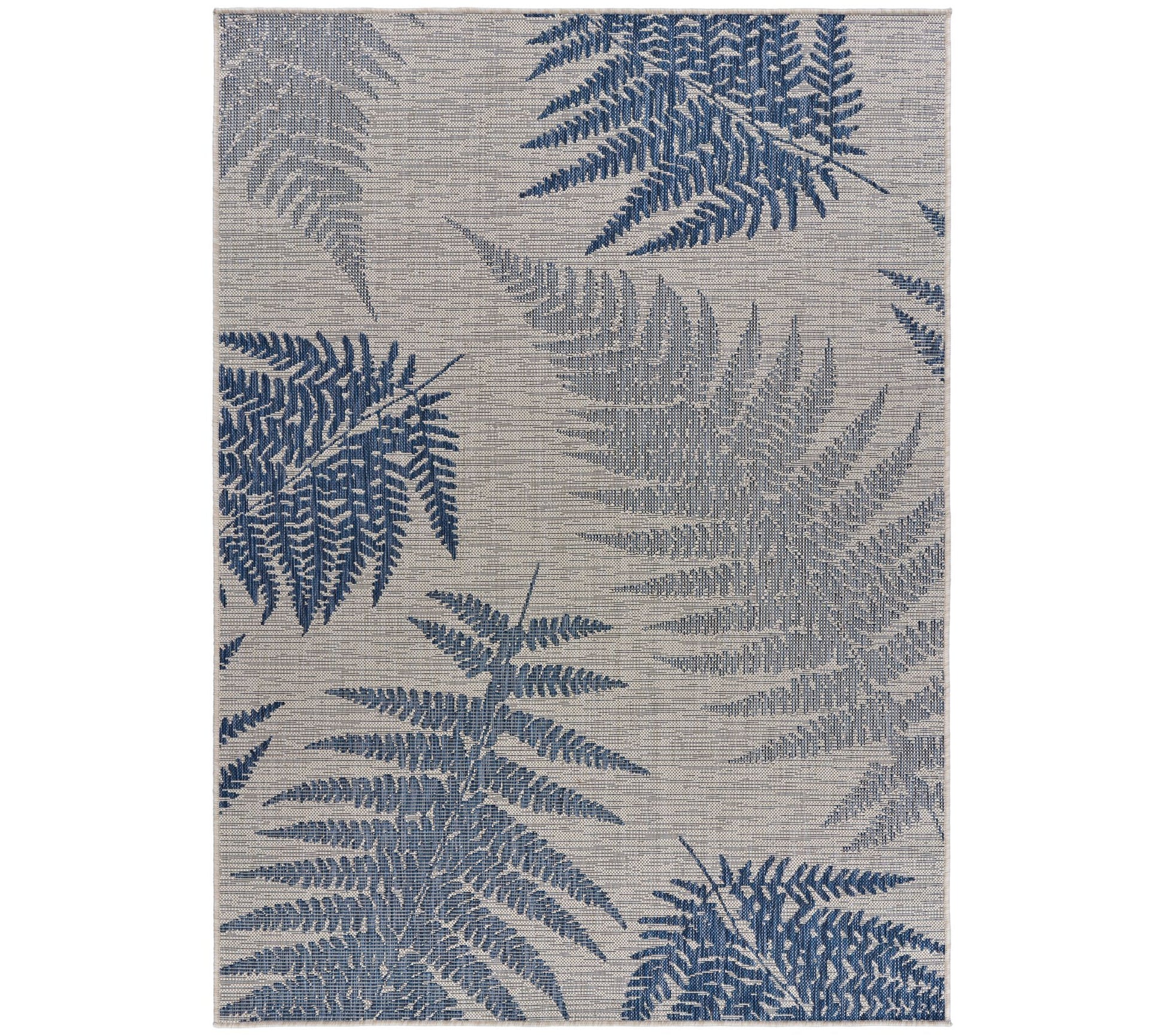 Ox Bay Navy Fallen Fern Indoor/Outdoor Rug 5'3"x 7'3"
