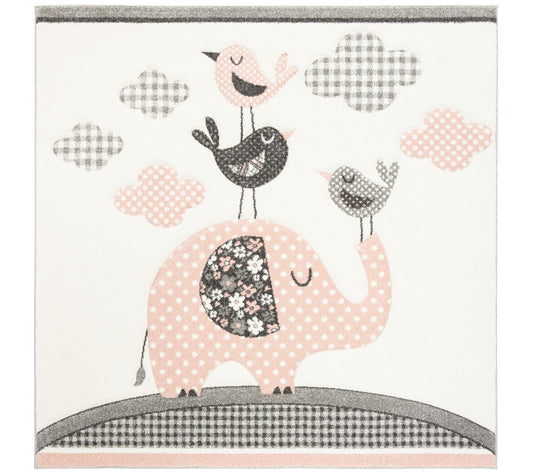 Carousel Kids 127 Collection 6'-7" X 6'-7" Square Rug