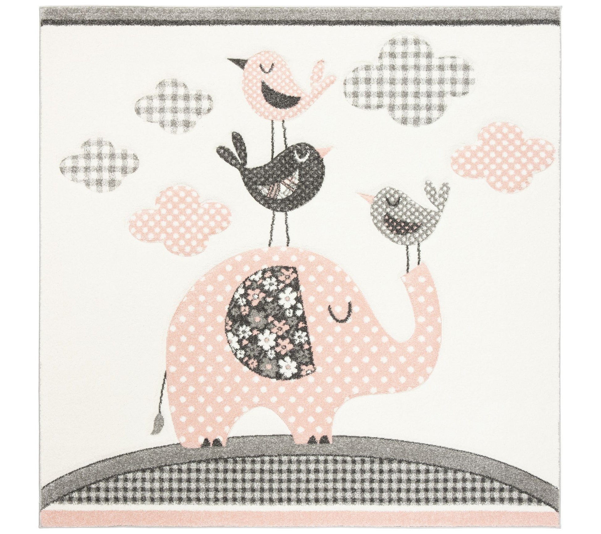 Carousel Kids 127 Collection 5'-3" X 5'-3" Square Rug