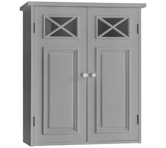 Dawson Removable Wall Cabinet With 2 Doors withGrey Finish