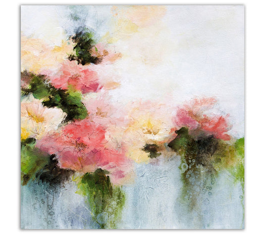 Courtside Market Welcome Home Flower 30x30 Canvas Wall Art