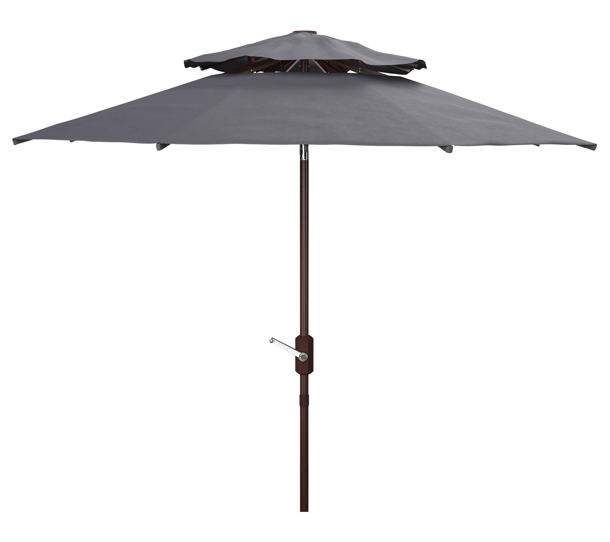 Safavieh Athens 9' Double Top Crank Umbrella