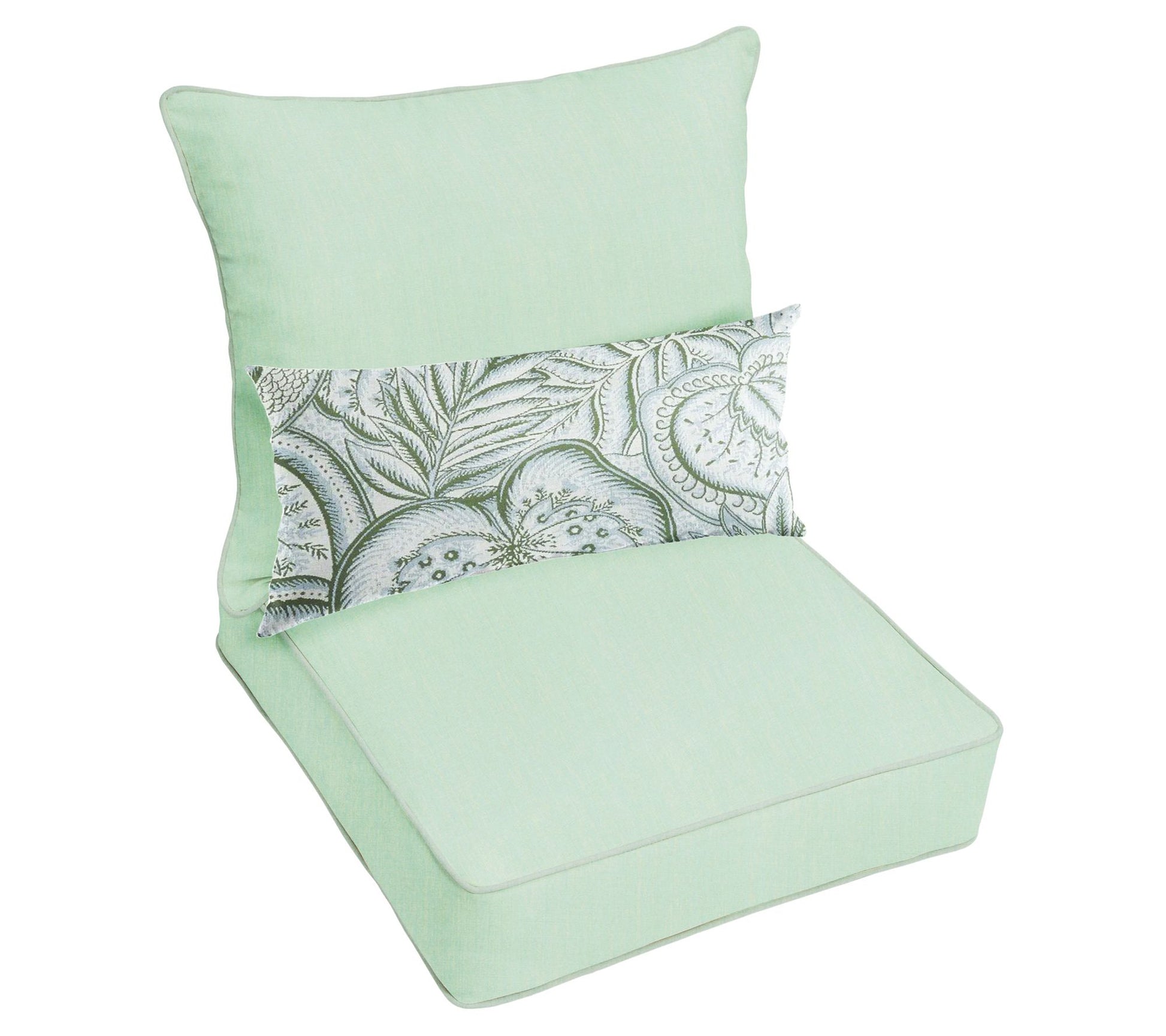 23x25x5 Sunbrella Deep Seating Set w Sensibility Spring Lumbar