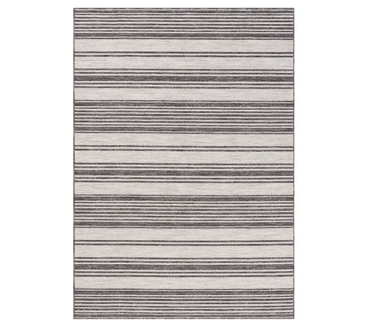 Ox Bay Striped PET Indoor/Outdoor Area Rug, 7'10" x 8'10"