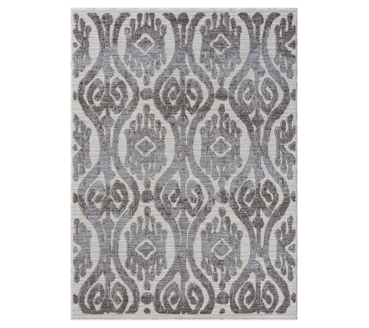 Ox Bay Damask PET Indoor/Outdoor Area Rug, 7'10" x 8'10"