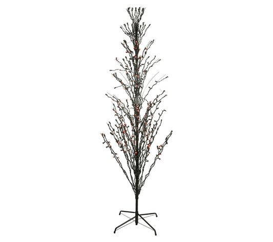Northlight 6' Pre-Lit Cascade Halloween Twig Tr ee w/Lights