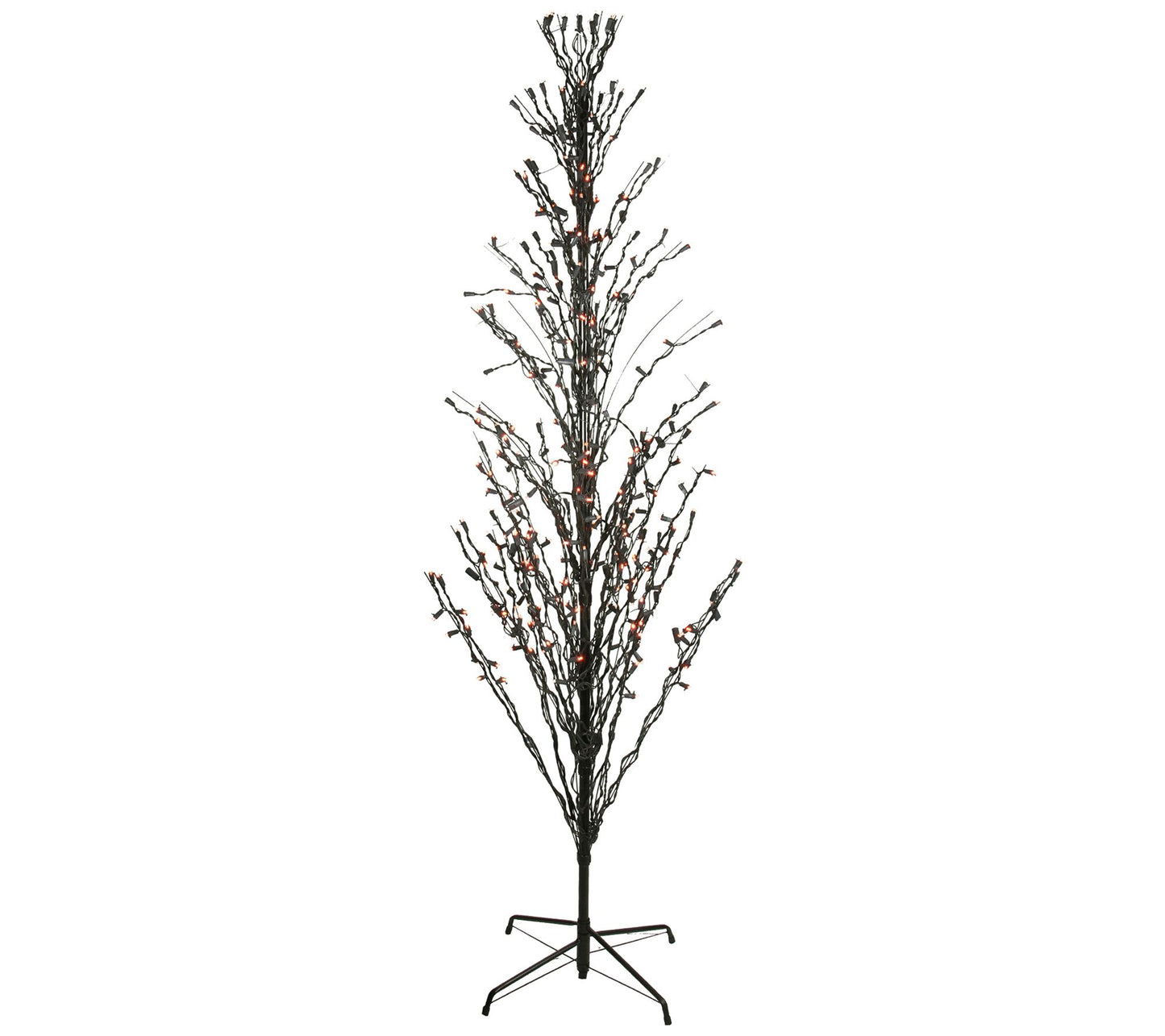 Northlight 9' Lit Cascade Halloween Twig Tree O range Lights