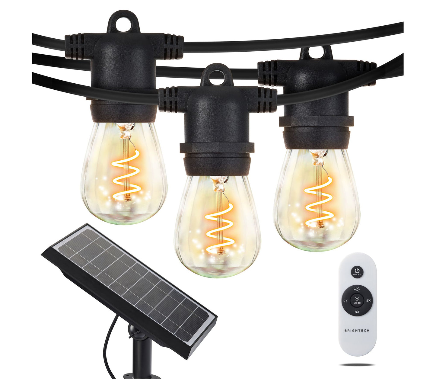 Brightech Ambience Pro Solar 27Ft Spiral Filament String Light