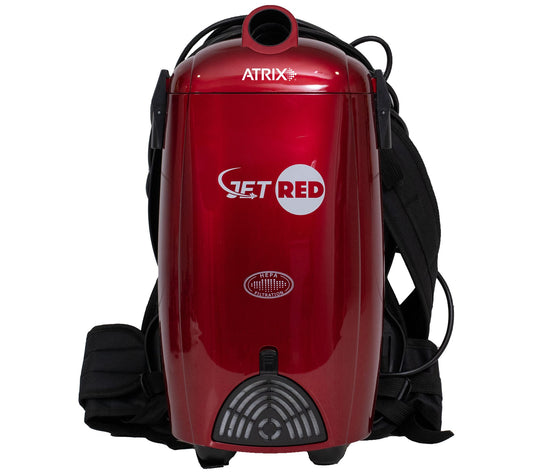 Atrix Jet Red HEPA Backpack Vacuum