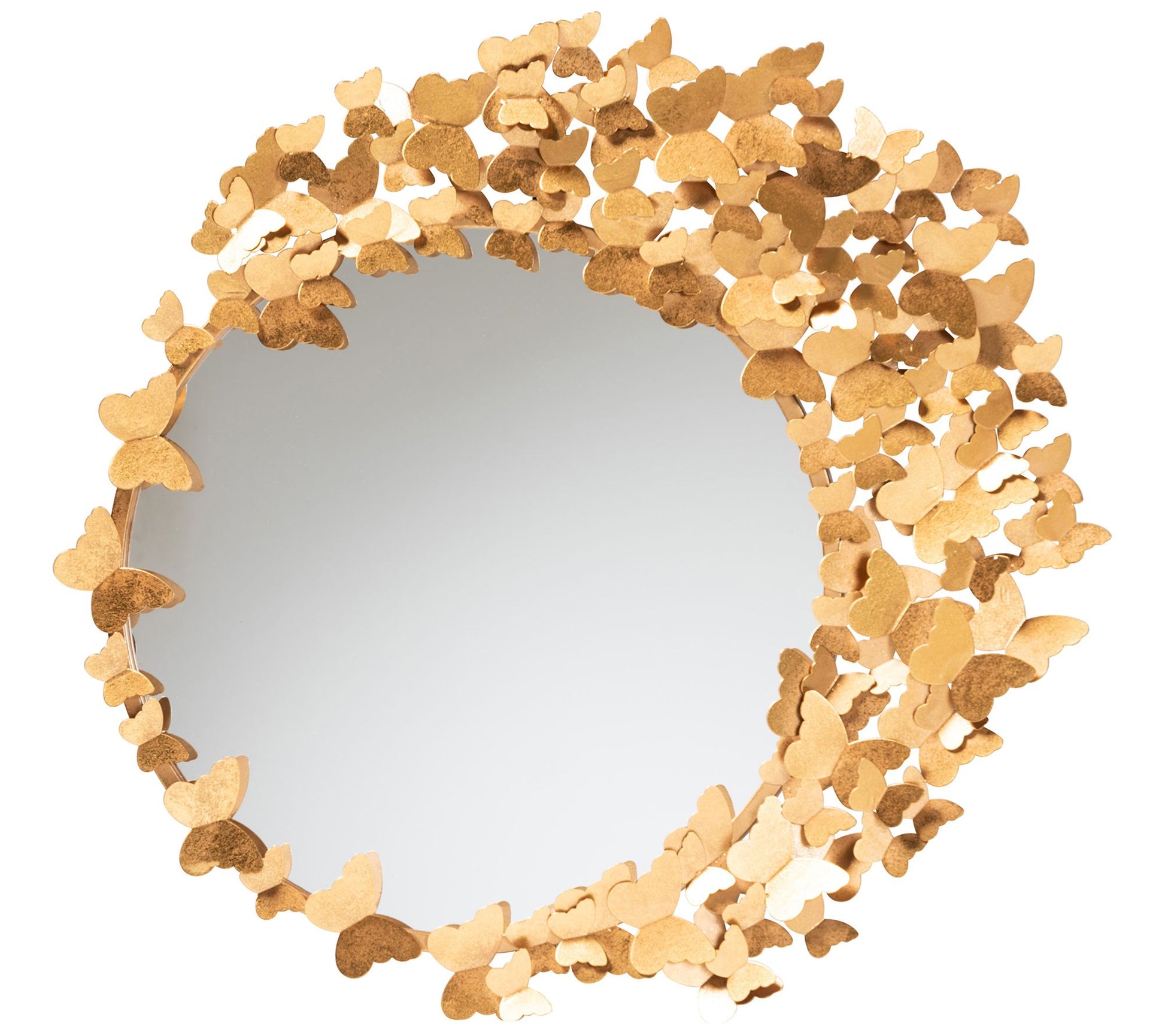 Baxton Studio Tauriel Goldleaf Metal Accent Wall Mirror
