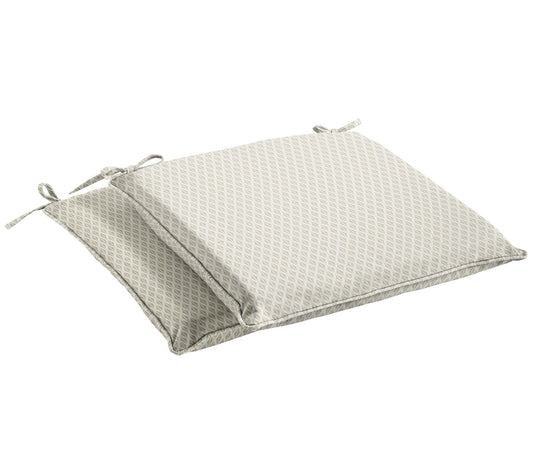 Sorra Home Outdoor Corded Chair Pad Set of 2