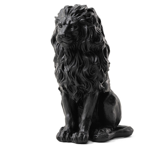 Glitzhome 20.75" MGO Sitting Lion Garden Statue  - Large