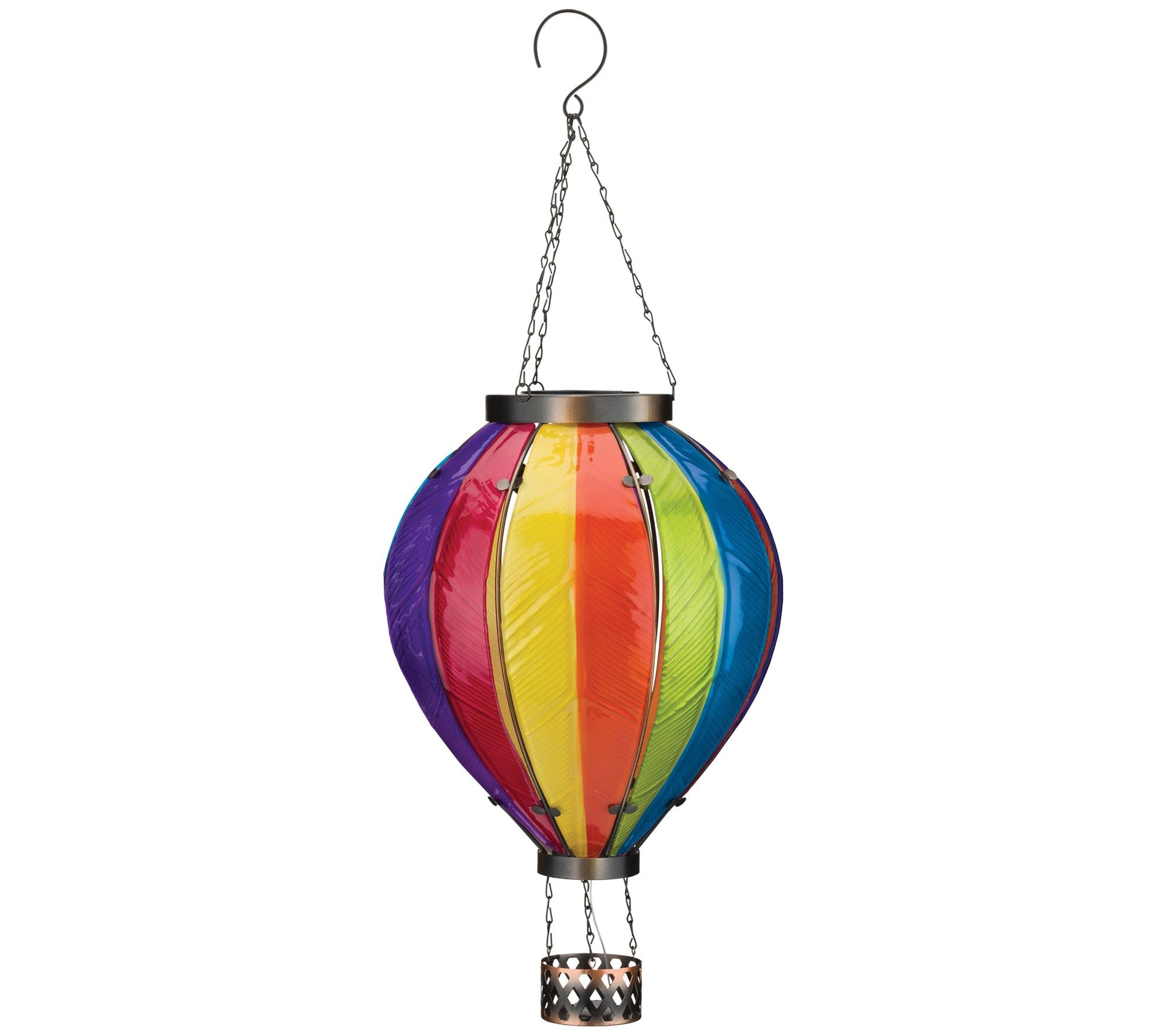 Regal Art & Gift Hot Air Balloon Solar LanternXLG - Rainbow