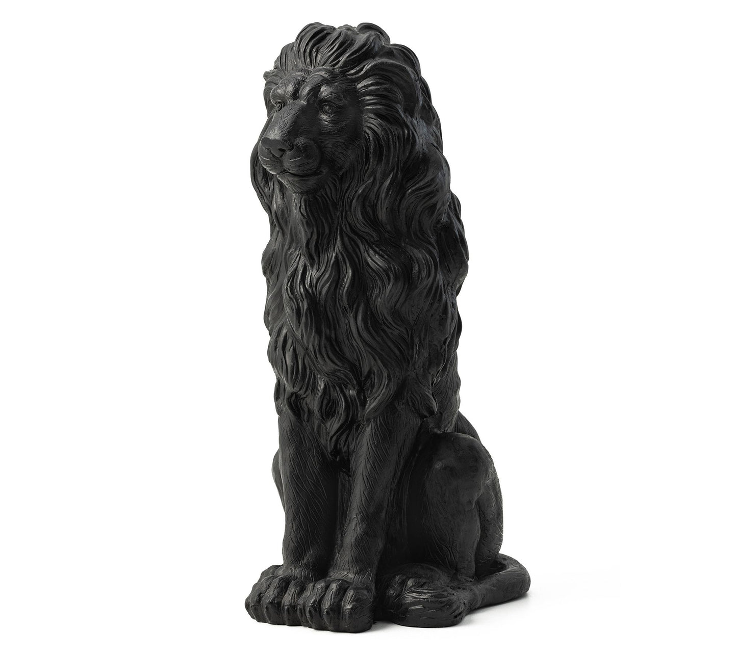 Glitzhome 28" Antinqued Detail Guardian Lion Garden Statue