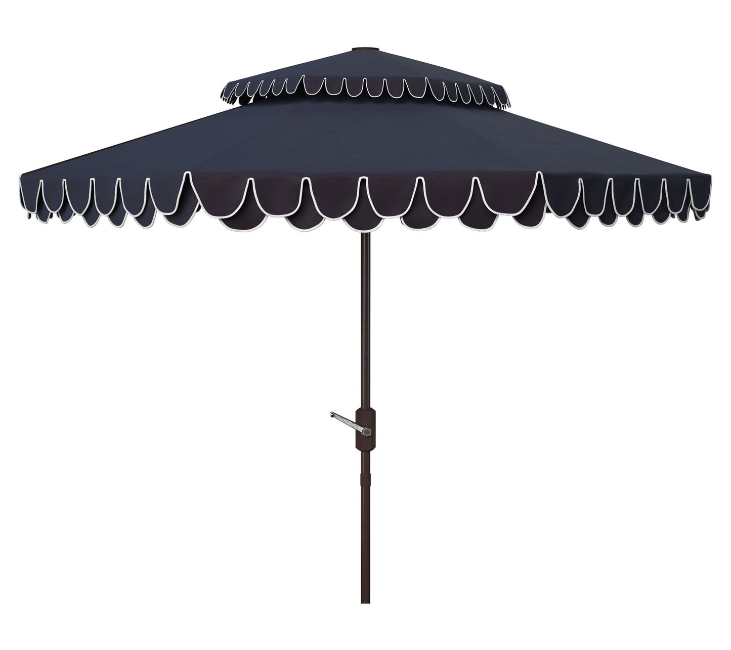 Elegant Valance 9' Double Top Umbrella by Valerie