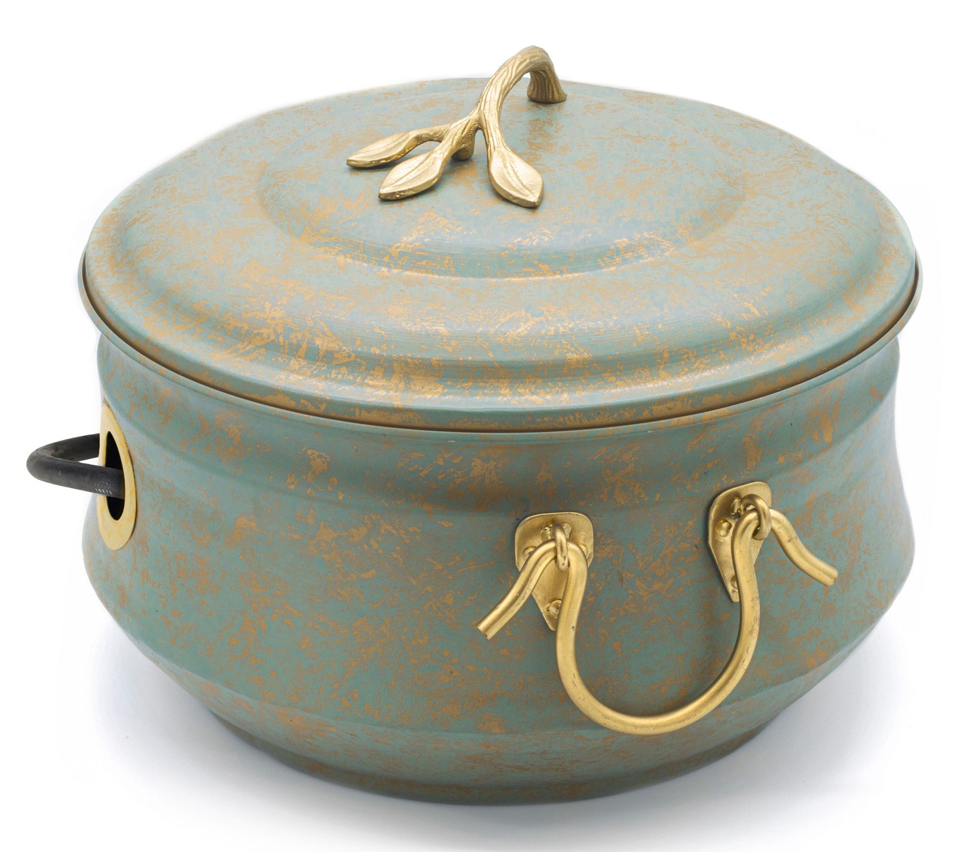 Sedona Hose Pot with Lid - Brass Accents by Good Directions