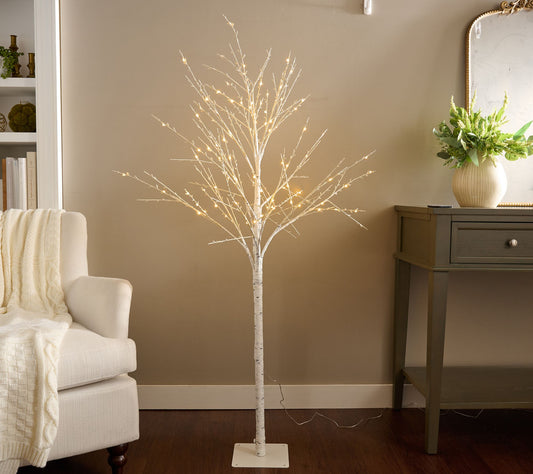 Bethlehem Lights 5' Color Prism Indoor/Outdoor Birch Tree