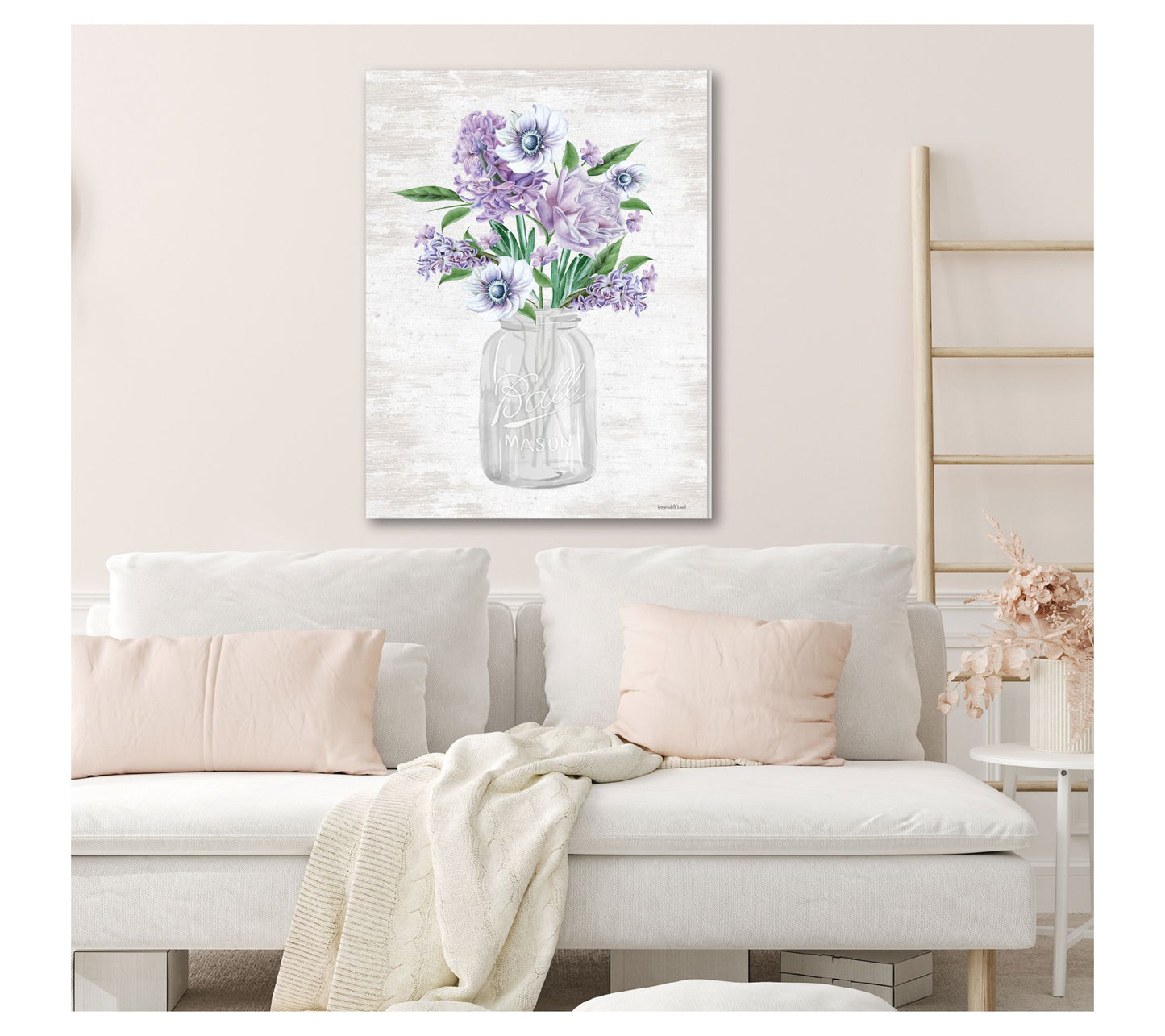 Courtside Market Spring Bouquet Violet 30x40 Canvas Wall Art