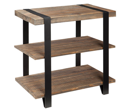 Alaterre Furniture Modesto 2-Tier End Rustic Table