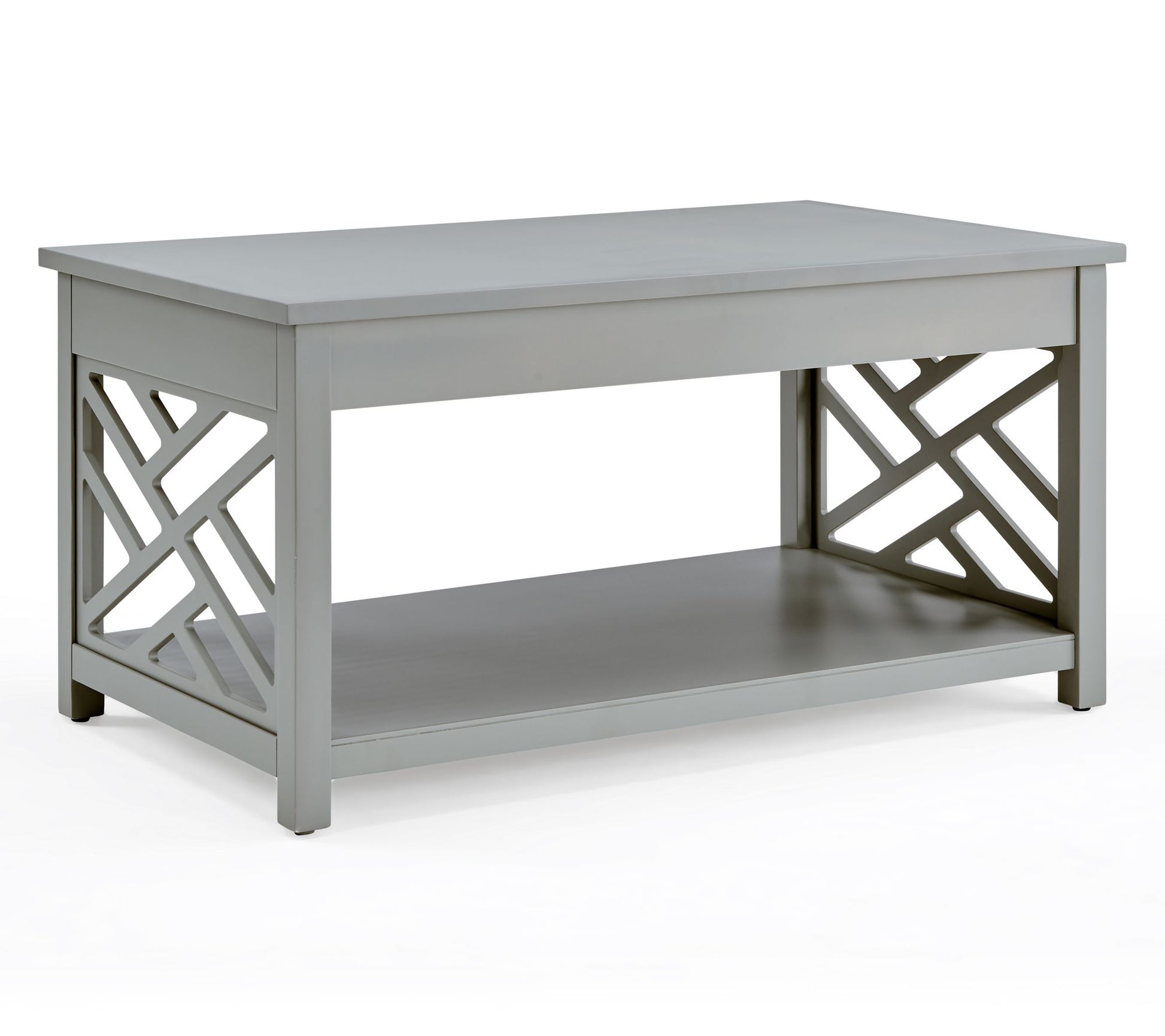 Alaterre Furniture Coventry Coffee Table Open-Detailing Accent