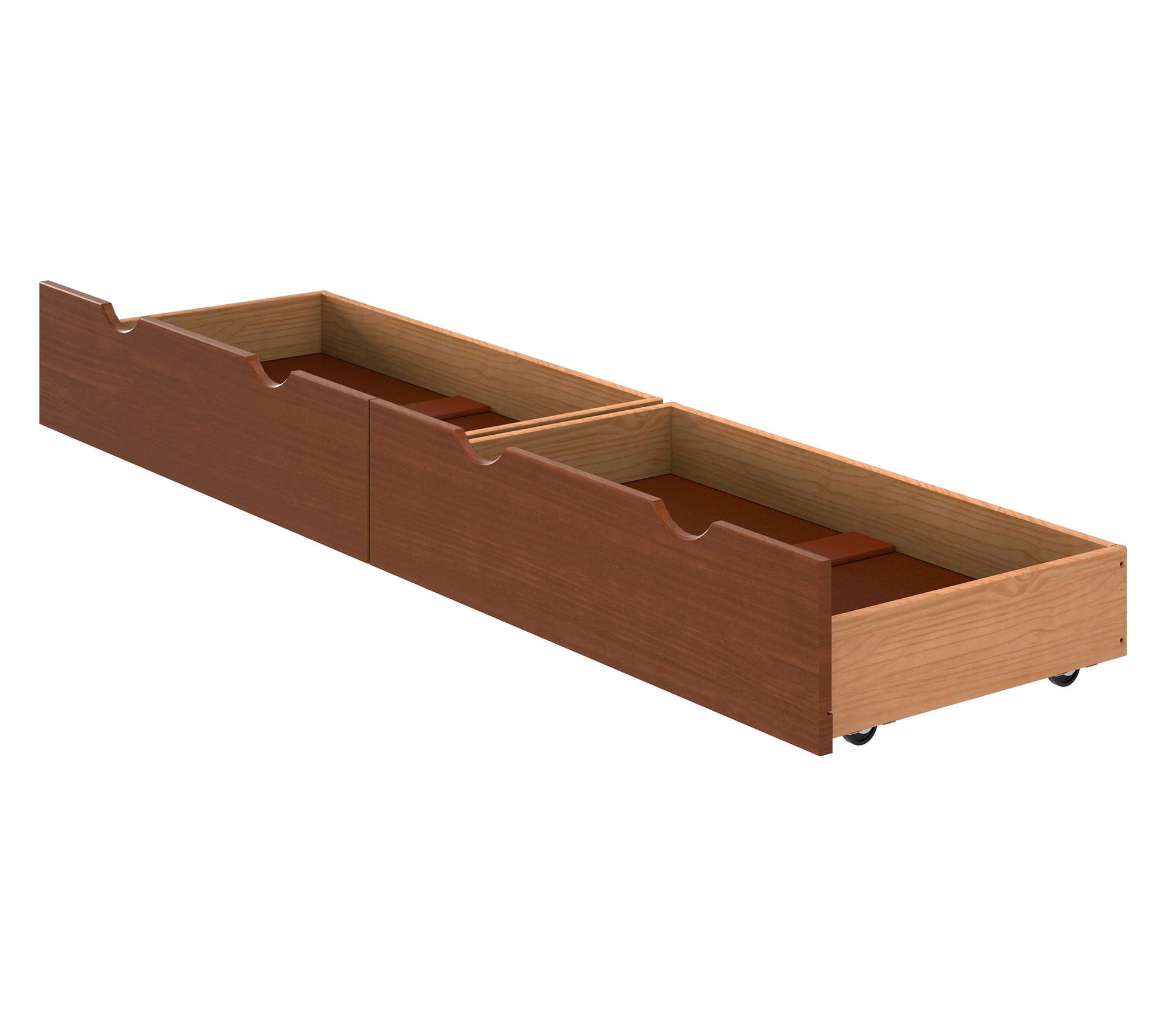 Alaterre Furniture 2 Underbed Storage Rolling Drawers