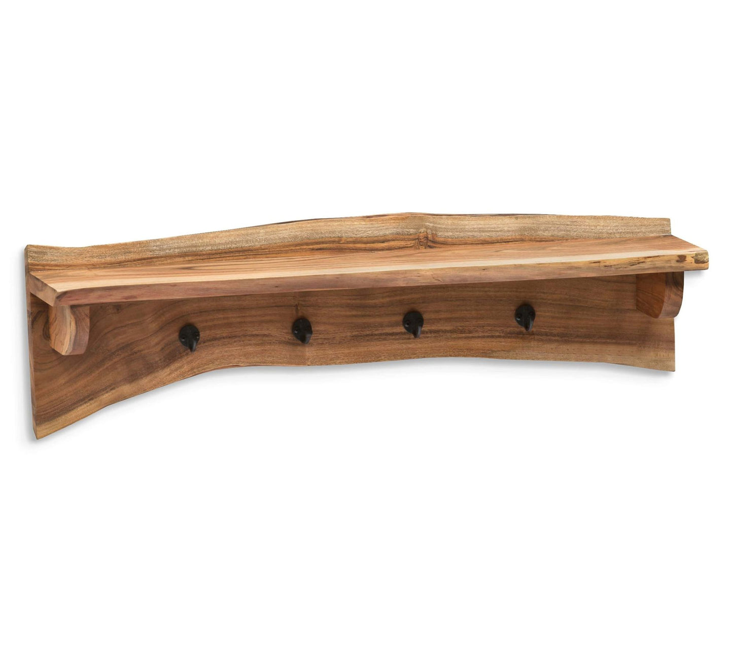 Alaterre Furniture Alpine 36" Mounted Live EdgeWood Coat Hook
