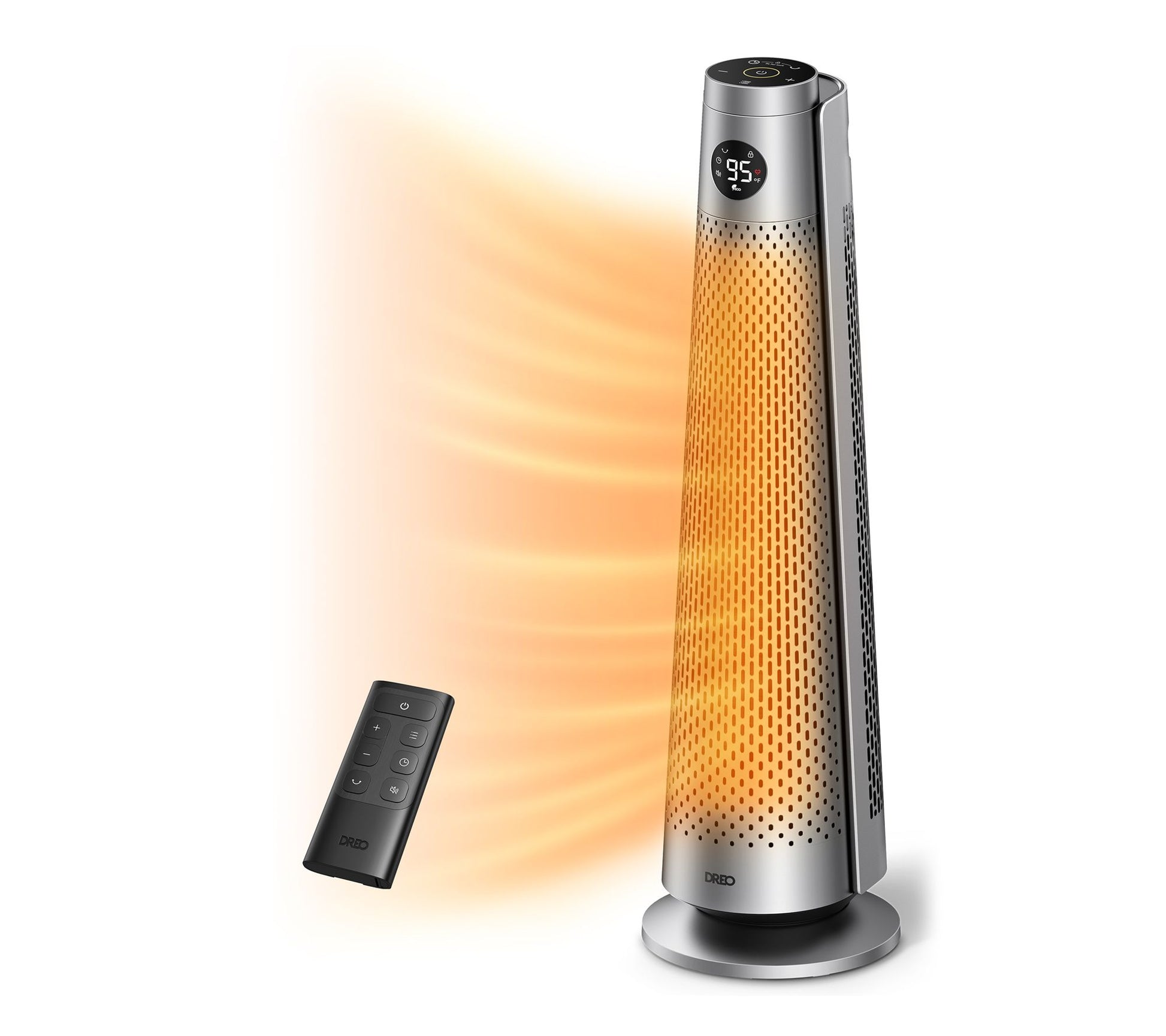 DREO 1500W Portable Oscillating Heater with Remote