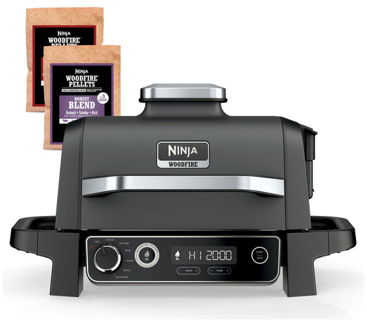 Ninja Woodfire 7-in-1 Electric Outdoor Smoker & AirFry Grill with Griddle