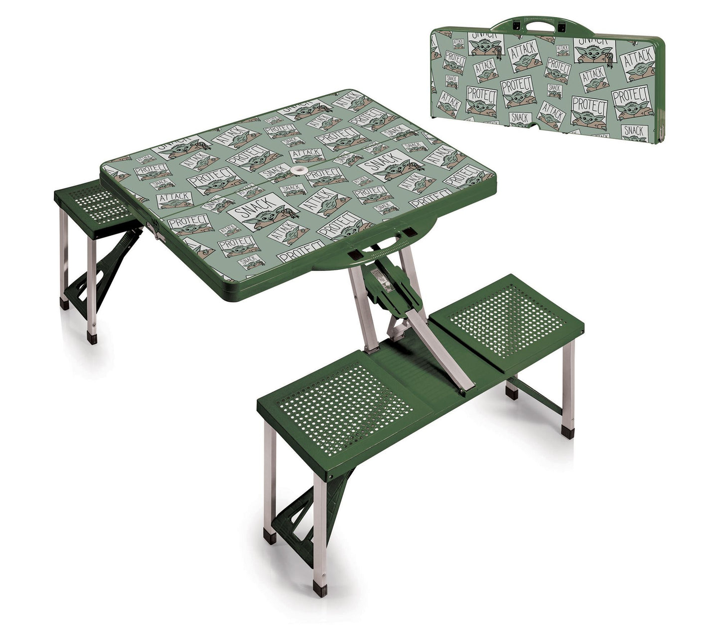 Mandalorian Portable Folding Picnic Table withats